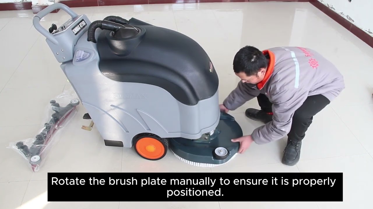 Professional Unboxing and Installation of RT50D Self-Propelled Automatic Floor Scrubber