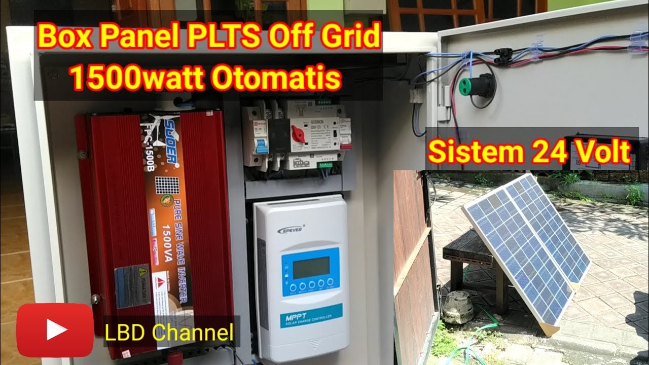 Merakit Box Panel PLTS Off Grid 1500watt 24 Volt