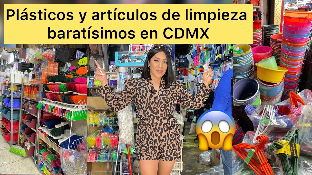 Plásticos y artículos de limpieza baratísimo en el centro CDMX 😱✅