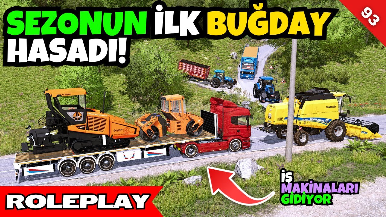 🚓 Polis Yolumuzu Kesti! | İlk Buğday Hasadı Başladı 🌾 | FS22 Roleplay