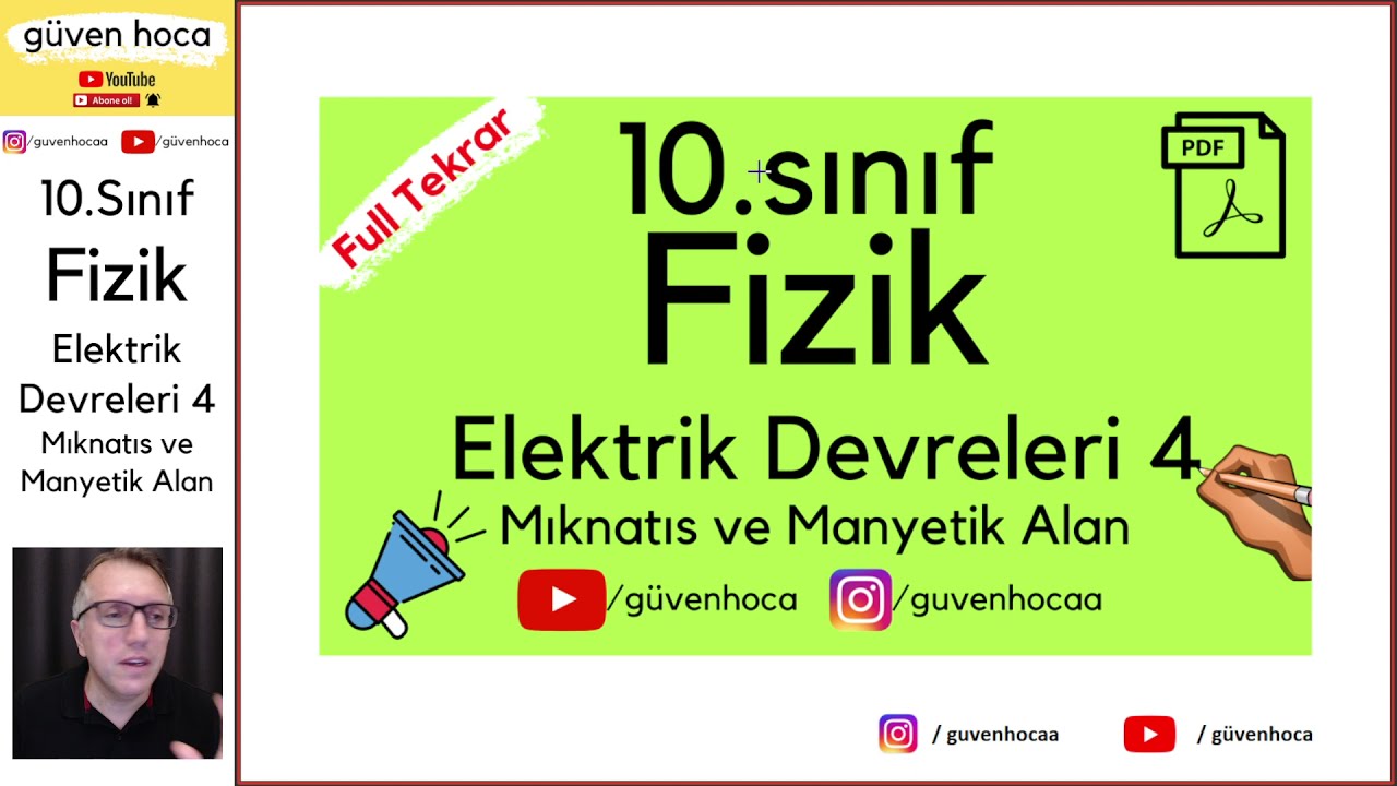 Elektrik Akımı -4 | Mıknatıs Manyetik Alan | PDF | TYT Fizik
