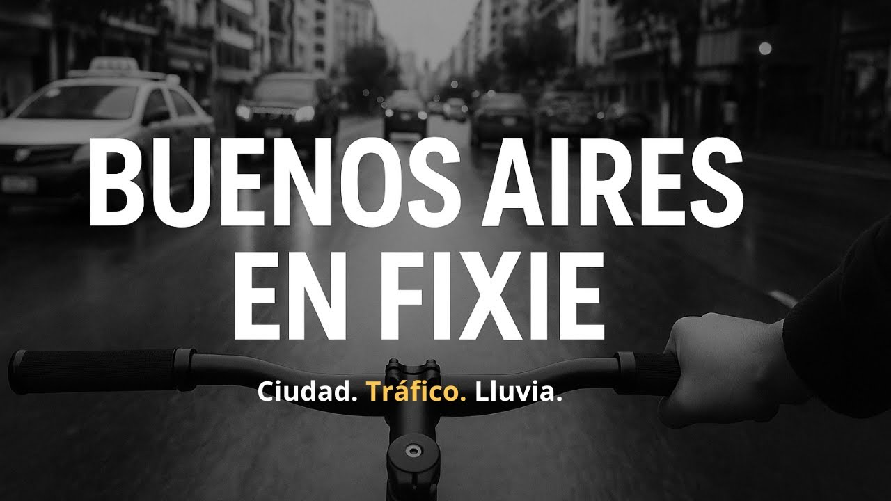 🚲 Recorriendo Buenos Aires en Fixie | La Ciudad, El Tráfico y La Lluvia ☔️