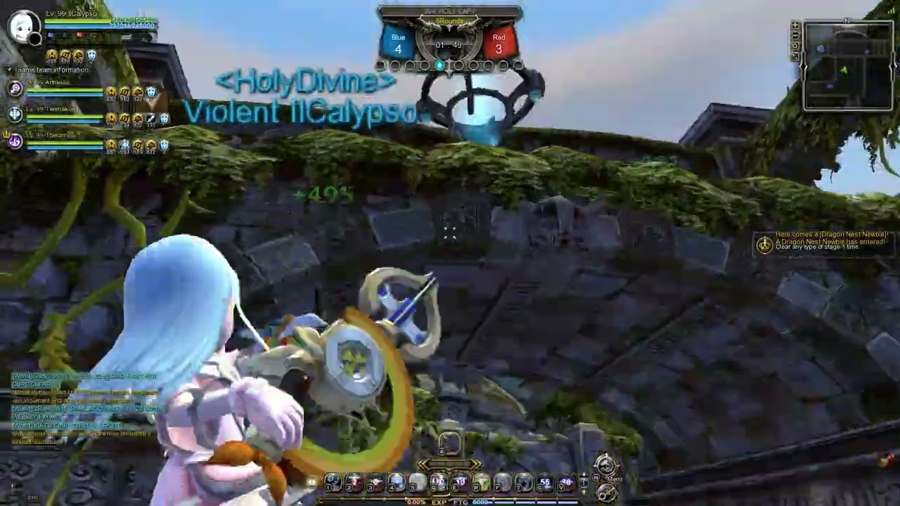Dragon Nest SEA PVP Captain Mode 4v4 (Shooting Star Gameplay)