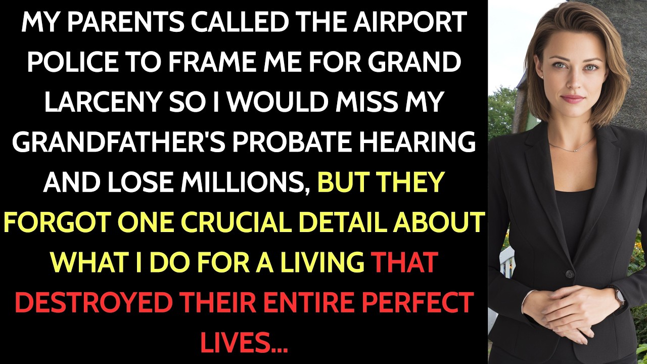 Airport Police Detained Me At The Gate—My Parents Framed Me So I'd Miss Grandpa's Probate Hearing...