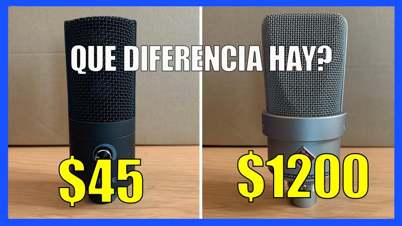 Micr&oacute;fono BARATO vs CARO | FIFINE 669B vs NEUMANN TLM103 (Unboxing)