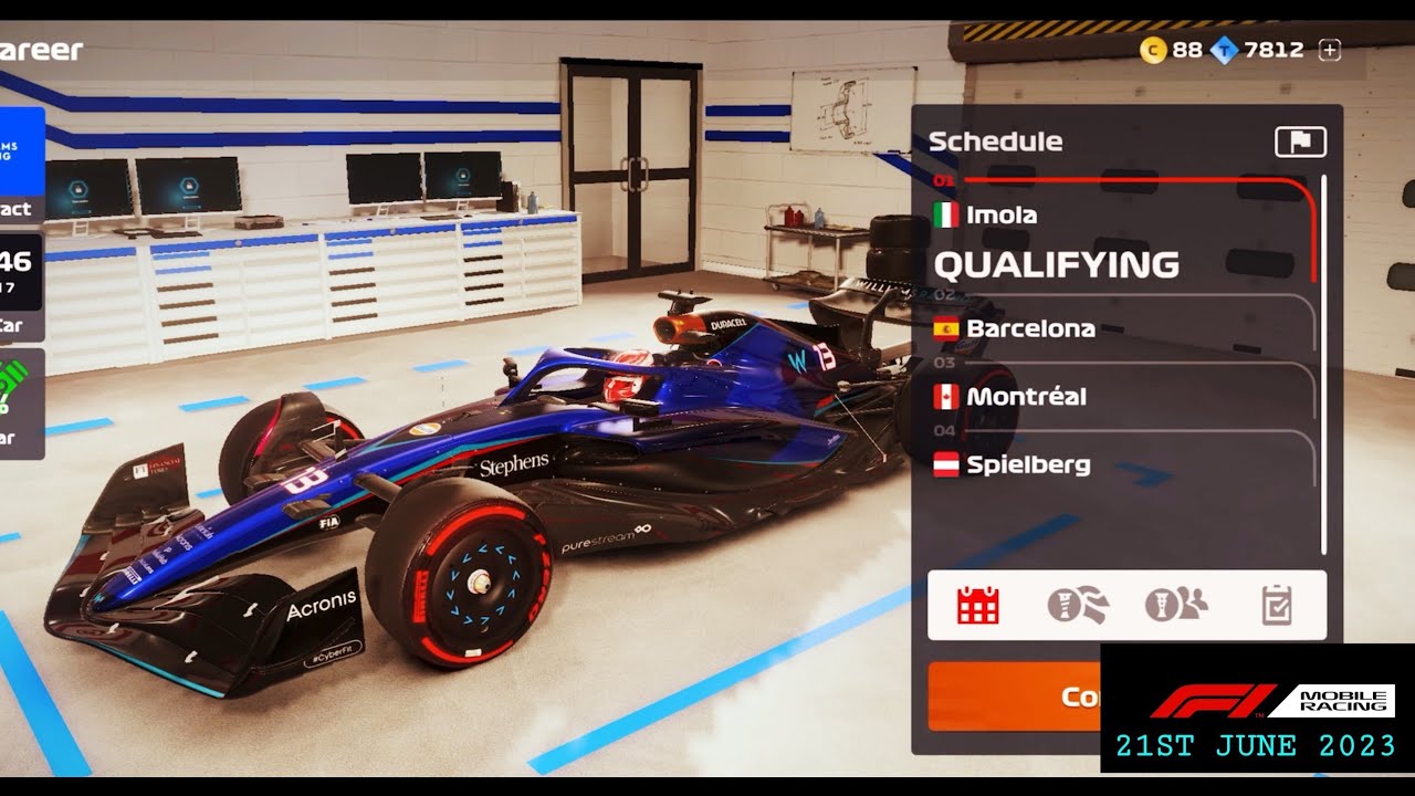 F1 MOBILE RACING 2023 ♤ CAREER MODE ♤ IMOLA ♤ ROOKIE 1 ♤ WILLIAMS RACING ♤ ALEXANDER ALBON