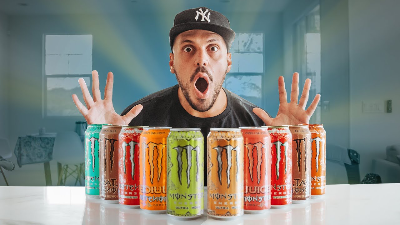 PROVANDO TODOS os MONSTER da GRINGA (NÃO EXISTEM NO BRASIL) - Theo Amaral