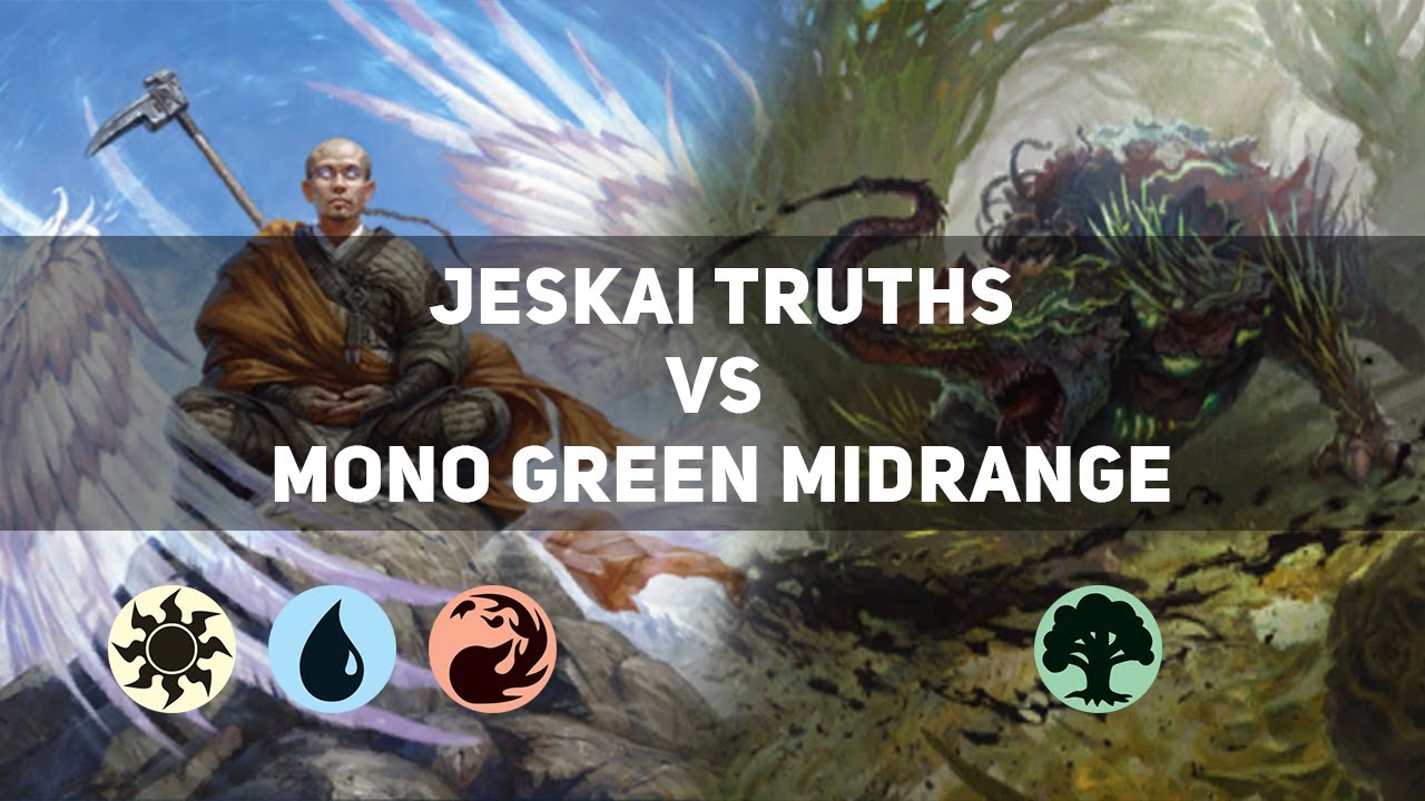 Jeskai Truths vs Mono Green Midrange | Platinum | MTG Historic