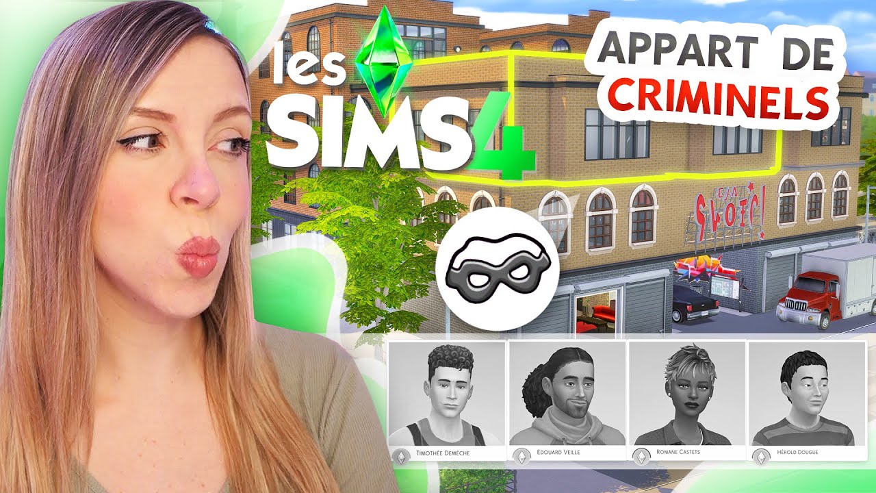 On aménage un appartement de CRIMINELS ! 🧨  - Les SIMS 4