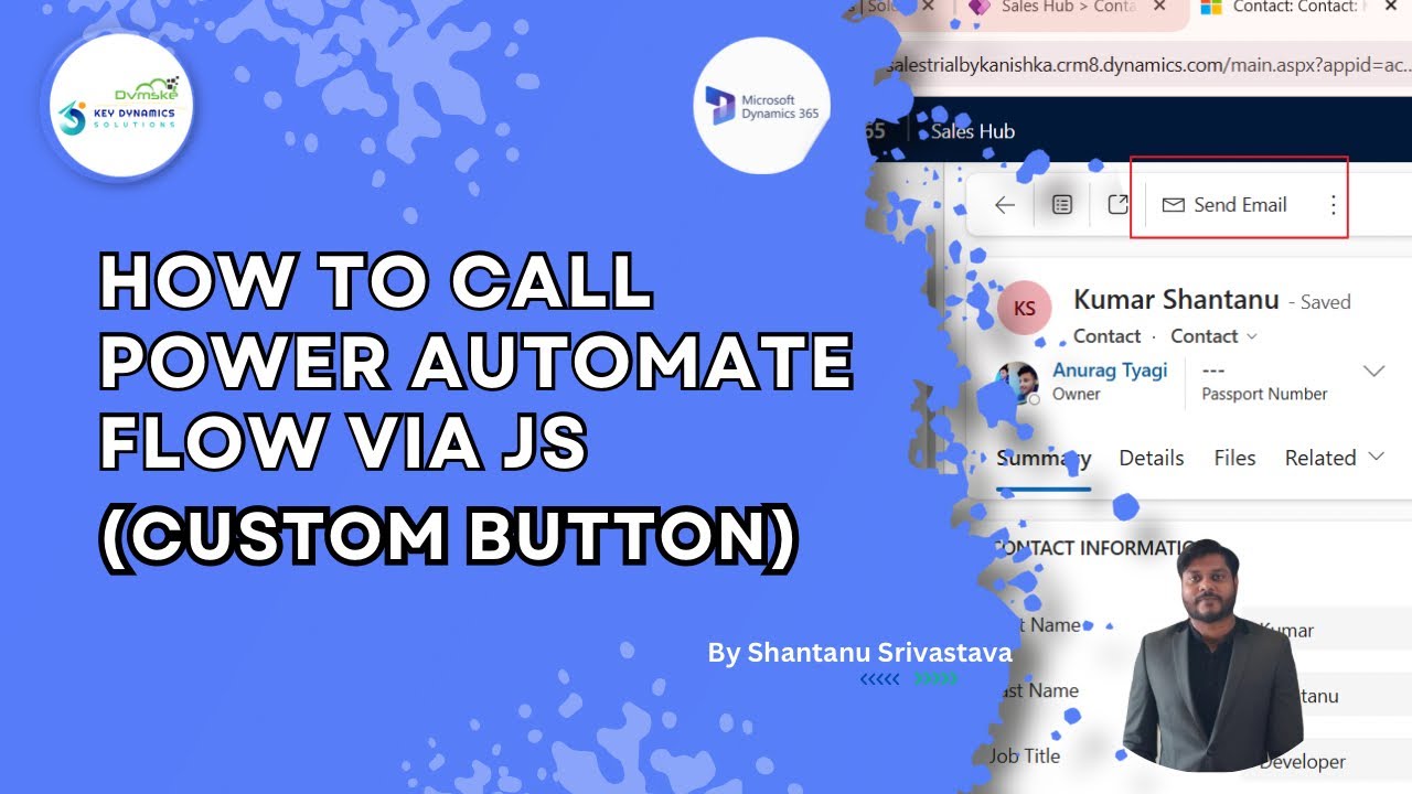 Trigger/Call PowerAutomate Flow fromJavaScript using a Custom Button on Dataverse Form