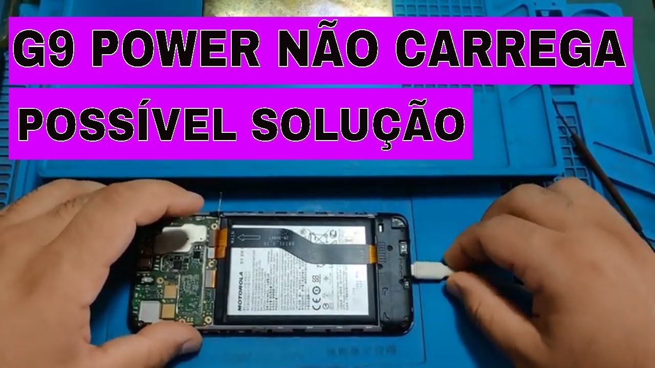 MOTO G9 POWER QUE NÃO CARREGA, SOLUÇÃO SEM ESQUEMA ELÉTRICO.