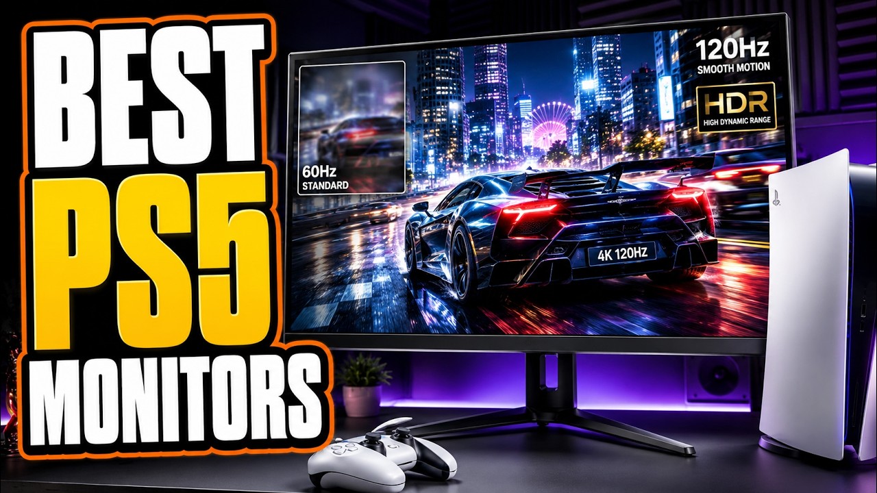 Top 8 Best Monitors for PS5 With Smooth 120Hz Gameplay and HDR Graphics