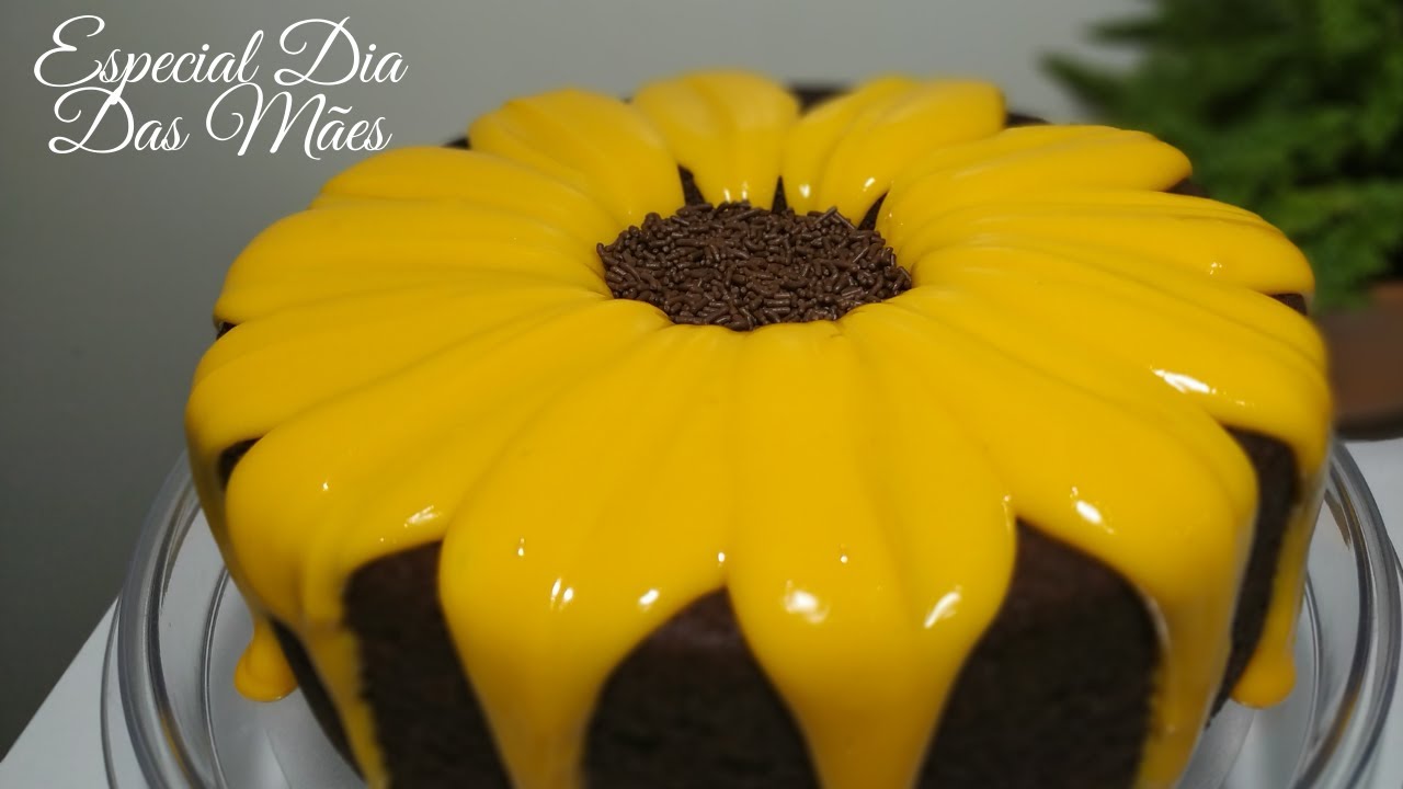 Bolo Girassol Especial Dia das Mães