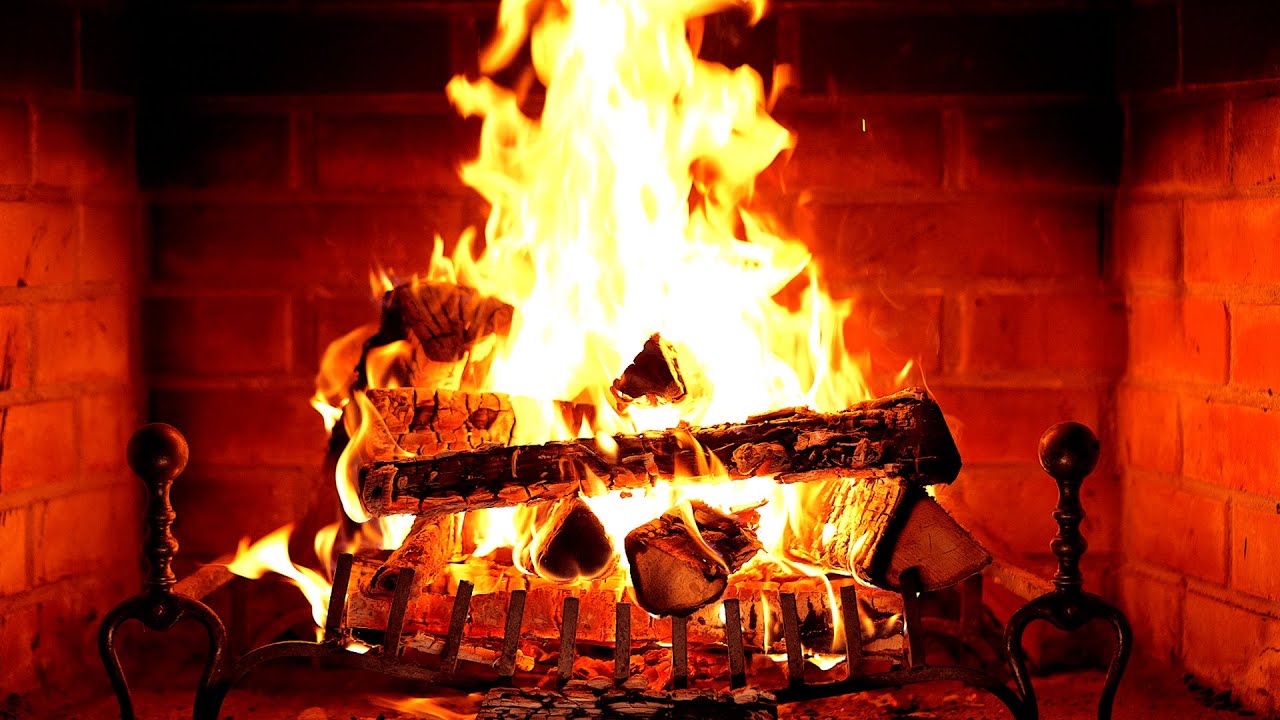 🔥 Fireplace 4K UHD! Fireplace with Crackling Fire Sounds. Fireplace Ambience