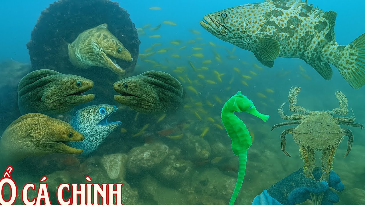 May Mắn Săn Được Ổ Cá Chình Và Bắt Được Cá Mú Và Cua Lông Rất To | Tập 17