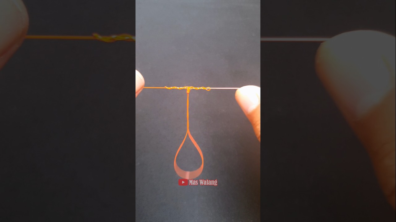 Cara mudah membuat rangkaian pancing 2 mata kail ! #fishingknot #tknot #fishingtutorial