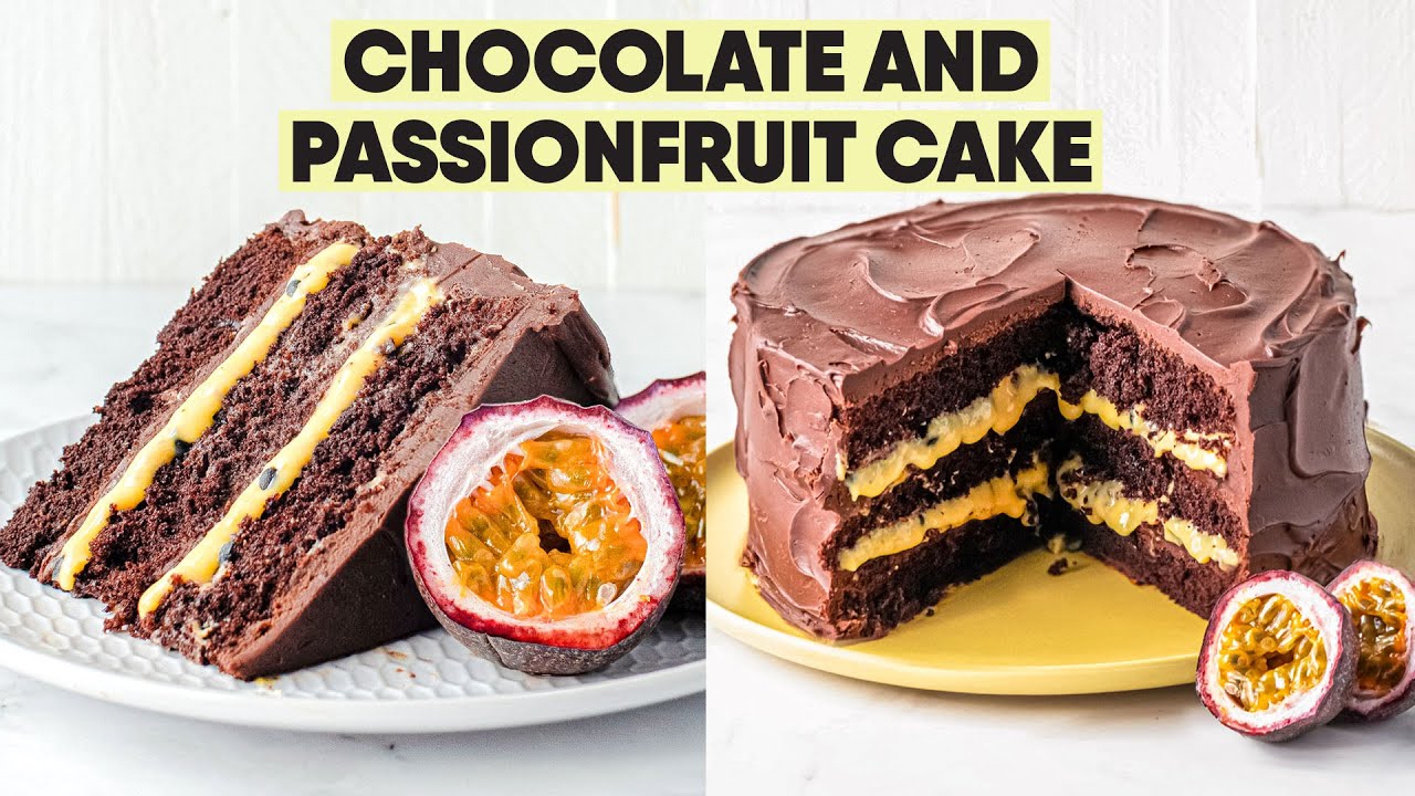 Divine Chocolate & Passionfruit Cake - The Scran Line