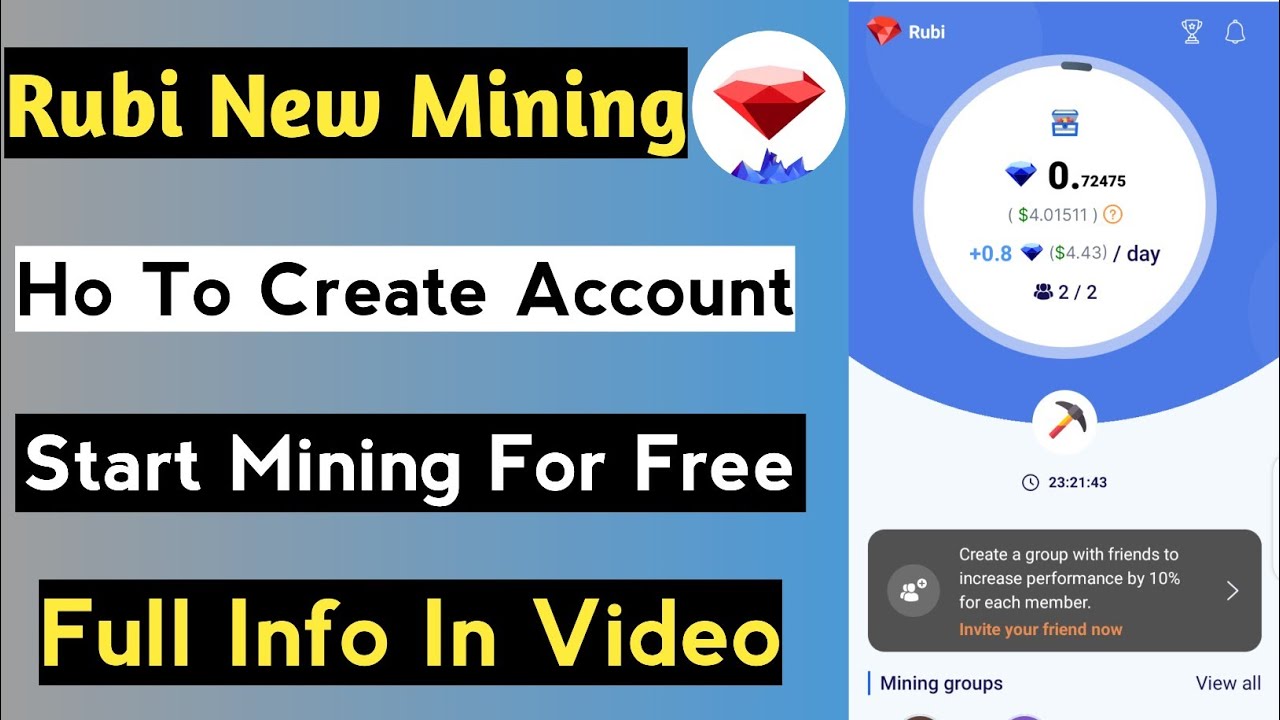 Rubi Mining Account Kaise Banaye | How To Create Rubi Network Account