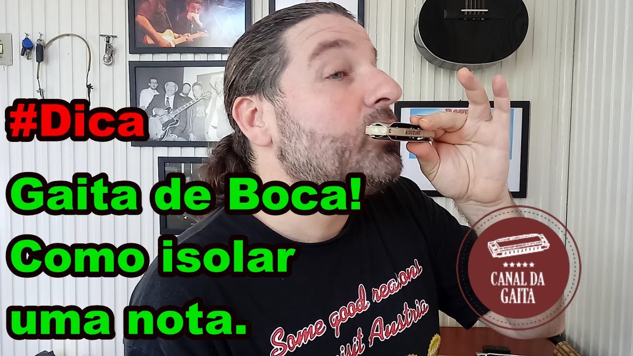 Gaita de Boca (harmônica) - Como isolar uma nota