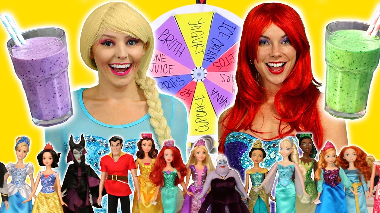 ELSA AND ARIEL&rsquo;S SMOOTHIE CHALLENGE (Which Disney Characters Have Good or Bad Ingredients?)