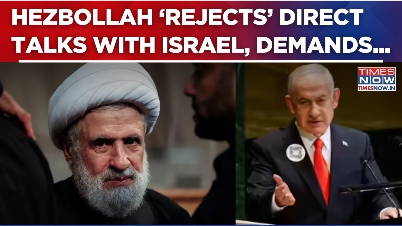 Hezbollah Chief Urges Lebanon To 'Cancel' Talks With Israel; Naim Qassem Calls Negotiations 'Absurd'