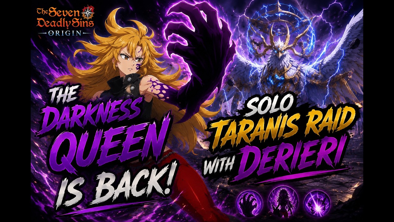 The Seven Deadly Sins: Origin Solo Taranis Raid witj Derieri