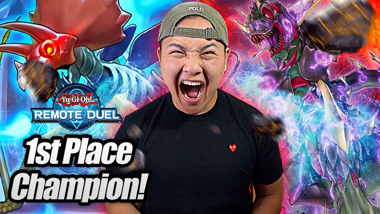 YuGiOh! BEST! 1ST PLACE UNDEFEATED KONAMI REMOTE DUEL CHAMPION: TEAMSAMURAIX1 DINOSAUR DECK PROFILE!