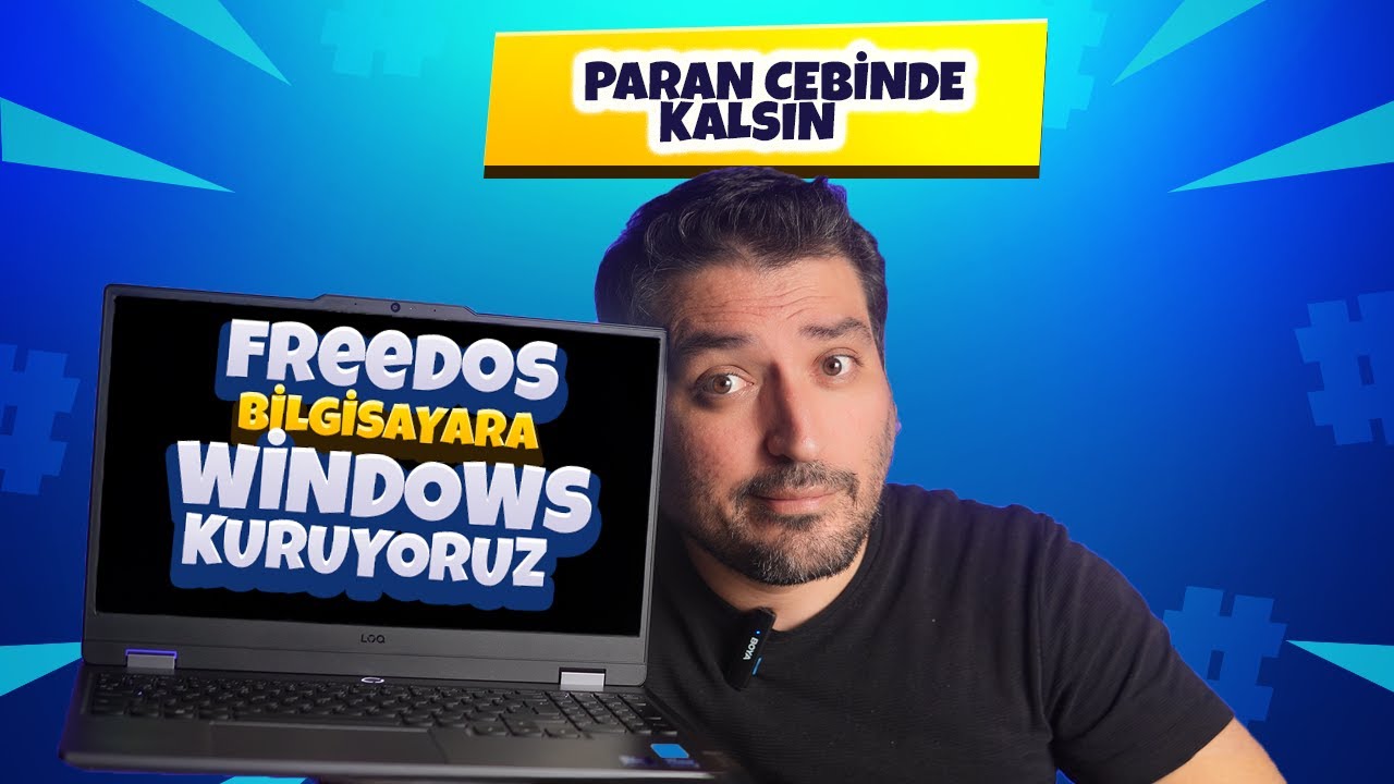 FREEDOS BİLGİSAYARINA WİNDOWS 11 YÜKLE -SADECE 10 DK