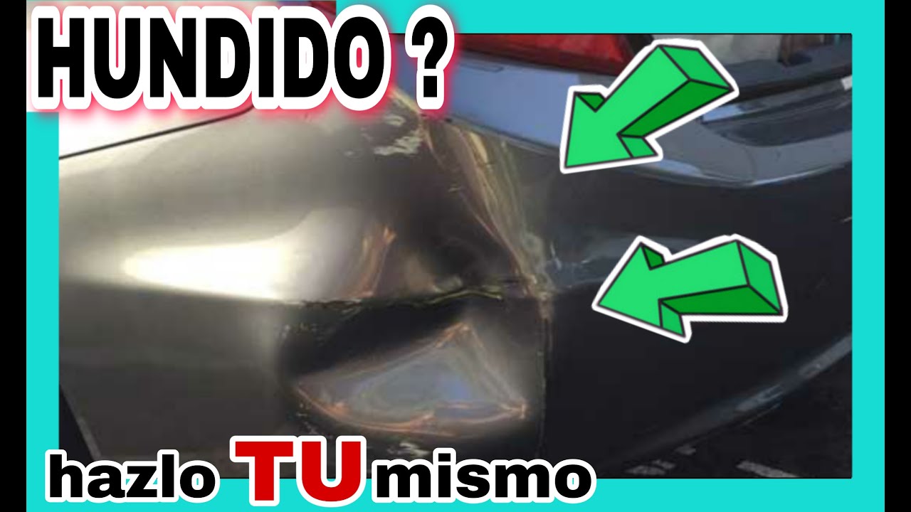 ✅✔️ como REPARAR PARACHOQUE de plastico hundido | AREGLAR PARACHOQUE ROTO ✔️