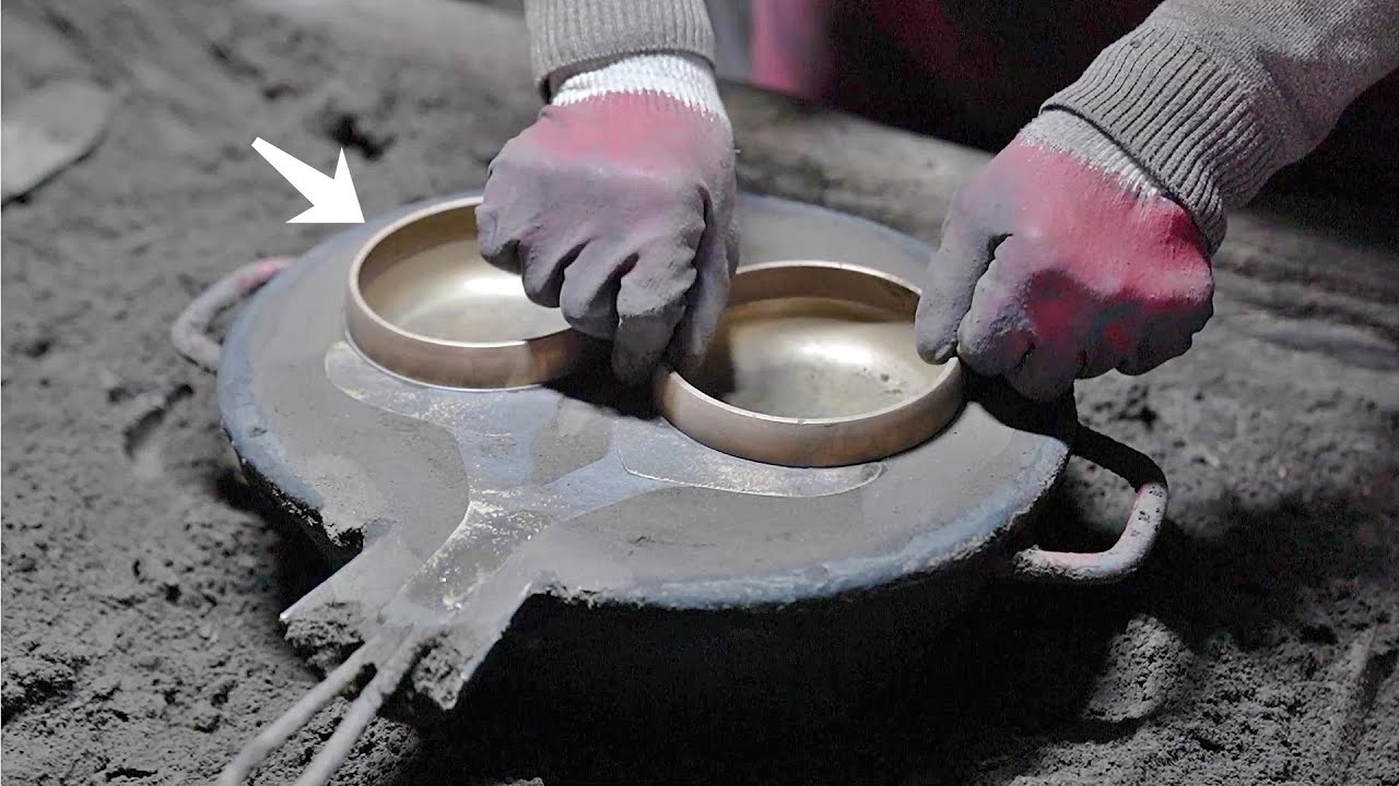 The process of making a casting bowl with a tradition of 100 years - korean bowl factory