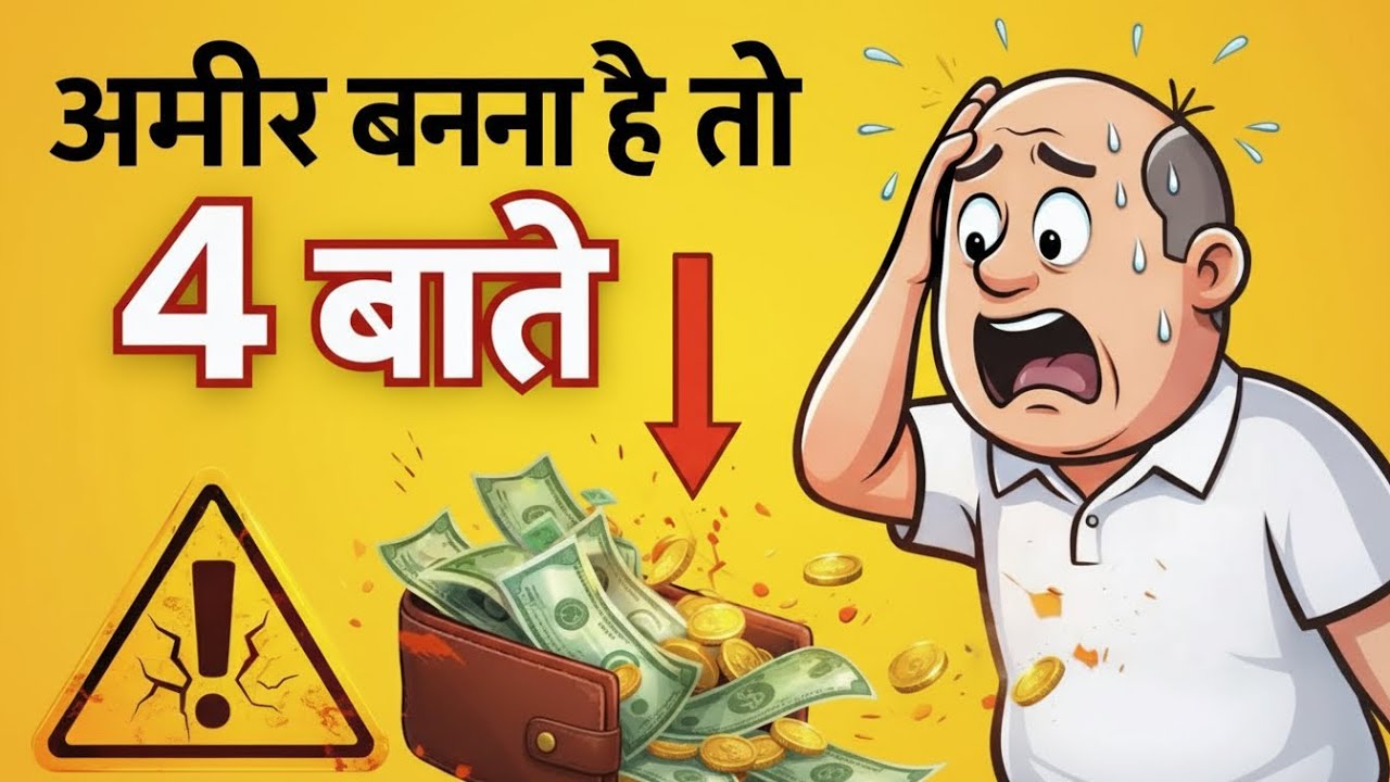 अमीर बनना है? तो ये 4 बातें अभी समझ लो! 💰🔥 || Powerful Motivation Video #successmindset #motivation 