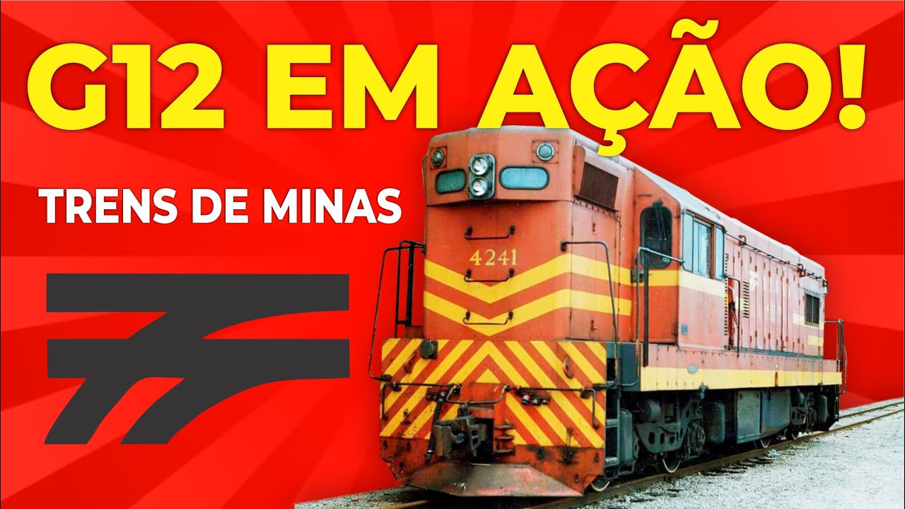 🚆Locomotiva G12 em ação! Trens de Minas - RFFSA🚆