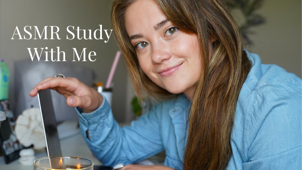 ASMR Study With Me! Inaudible Whispers, Typing, Meditation Music, Affirmations, Helping Productivity