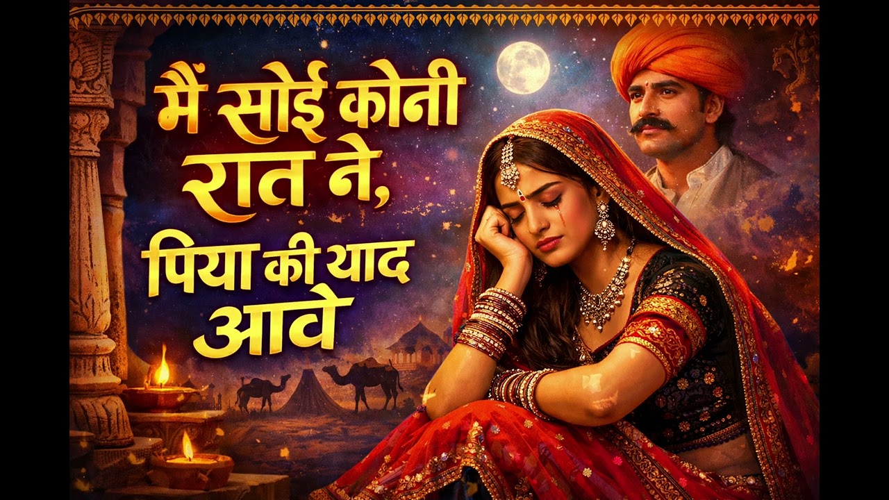 .में सोई कोनी रात न, पिया की याद आव है | New Rajasthani Love Song 2026