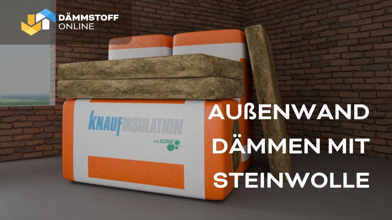 Au&szlig;enwand von innen d&auml;mmen mit Steinwolle | Einfache Anleitung | D&auml;mmstoff Online