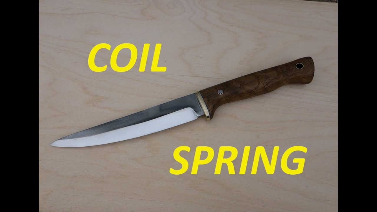 KNIFE MAKING: Forging a Fishing Knife From A Car Spring (Part 2 of 2)