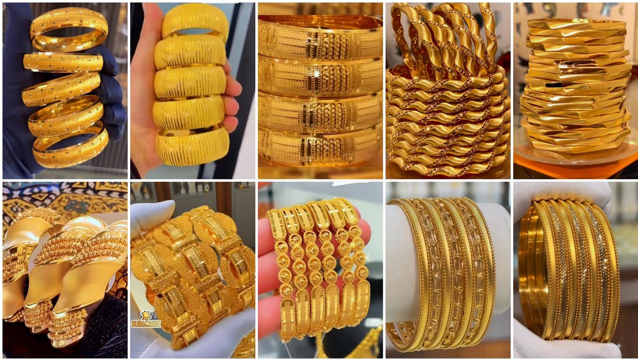 Latest gold bridal bangles design 2026 | Luxury new model gold bangles