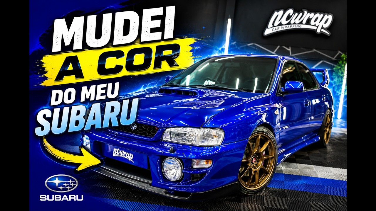 Mudei a cor do meu Subaru - parte 2