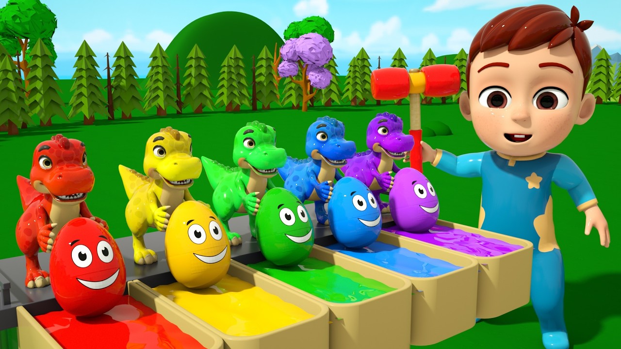Just sing some super-easy songs | Learn Colors Surprise eggs | Nursery Rhymes & Kids Songs