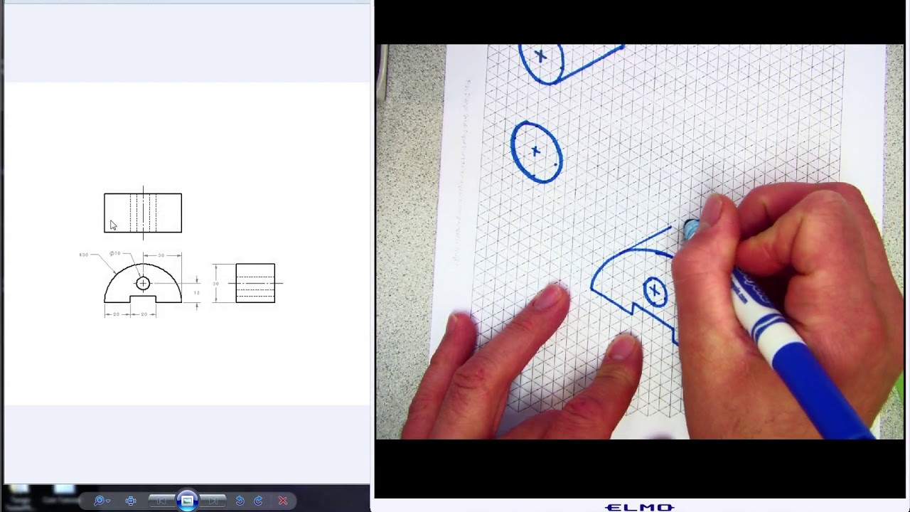 Creating Isometric Drawings - Round Shapes
