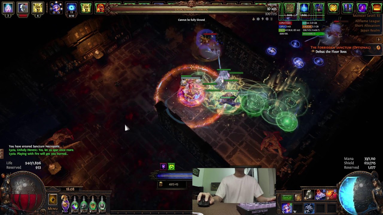 [PathofExile 3.29] Sanctum farming profit 40div/h | Divine Orb Printer