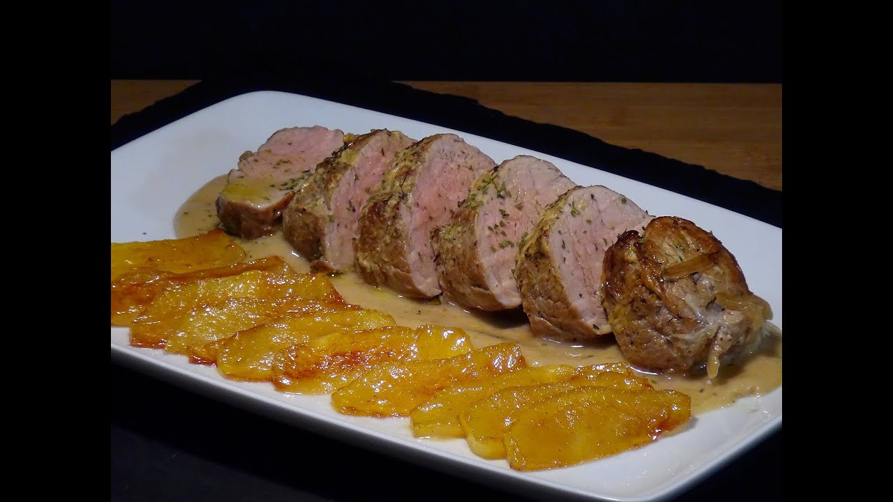 Receta Solomillo de cerdo con mostaza a la sidra - Recetas de cocina, paso a paso. Loli Domínguez