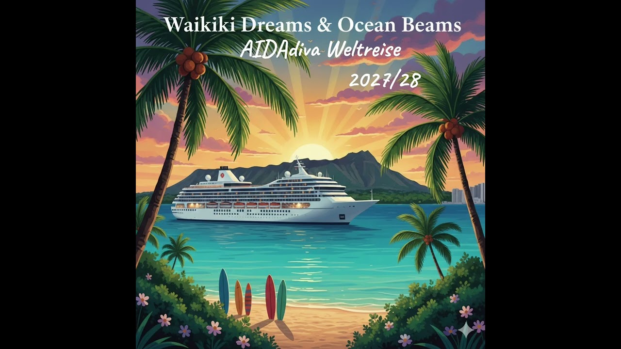 Weltreise/Worldcruise AIDAdiva - 2027/28 - Destination Oahu - Waikiki Dreams & Ocean Beams