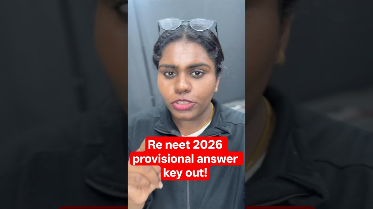 re neet 2026 provisional answer key out #shorts #vedantuneettamil