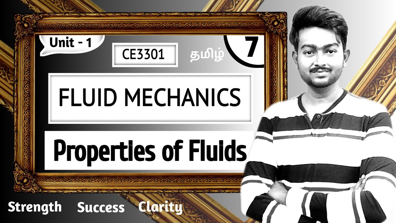 Properties of Fluids in Tamil | Civil Department | CE3301 in Tamil | Fluid Mechanics in Tamil