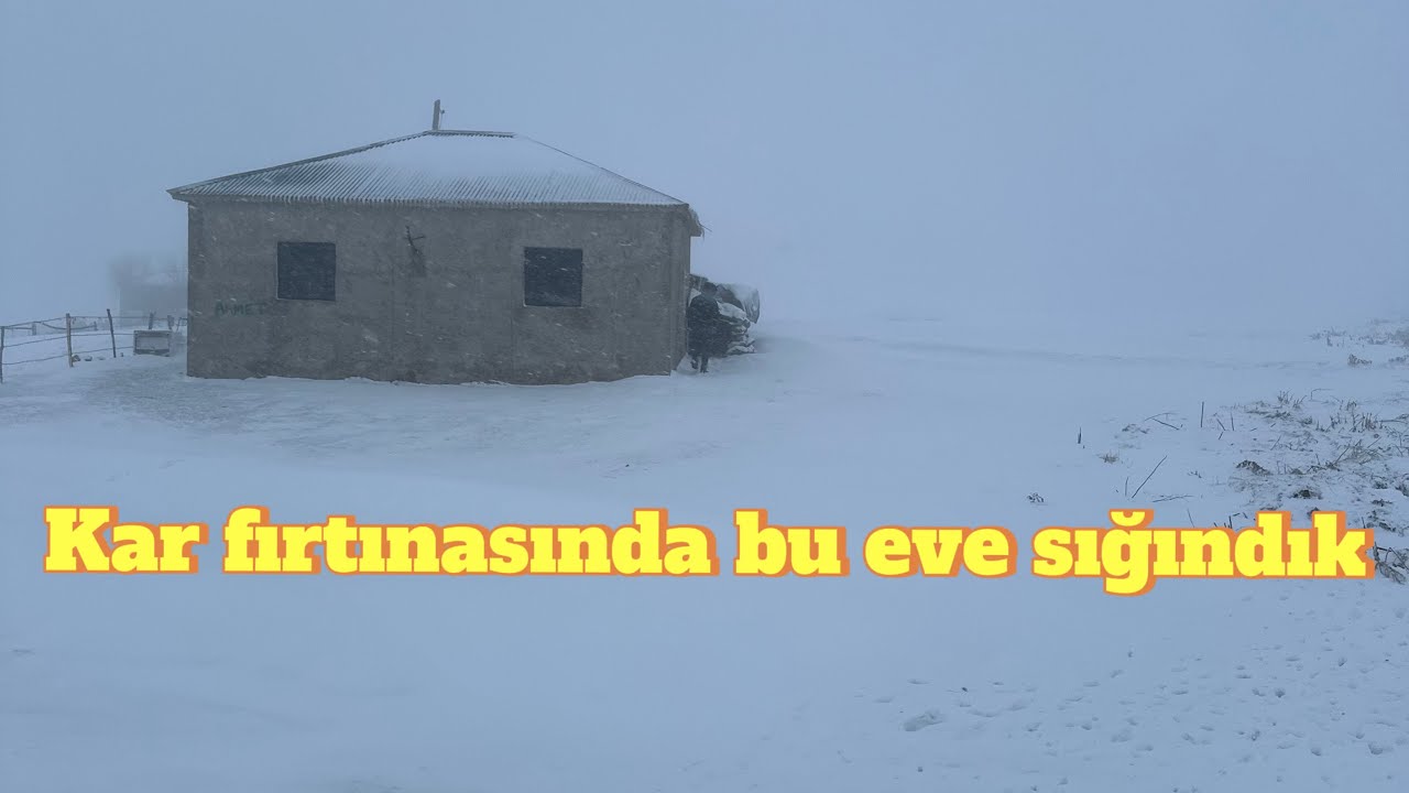 Kar fırtınası aniden bastırdı, yolda kaldık. Boş bir eve sığındık ve son anda kurtarıldık…
