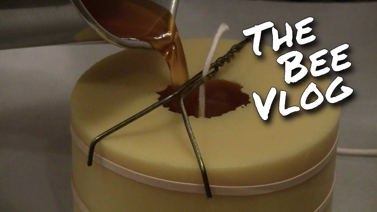 Candle Shrinkage Trick - Bee Vlog #157 - Dec 9, 2014