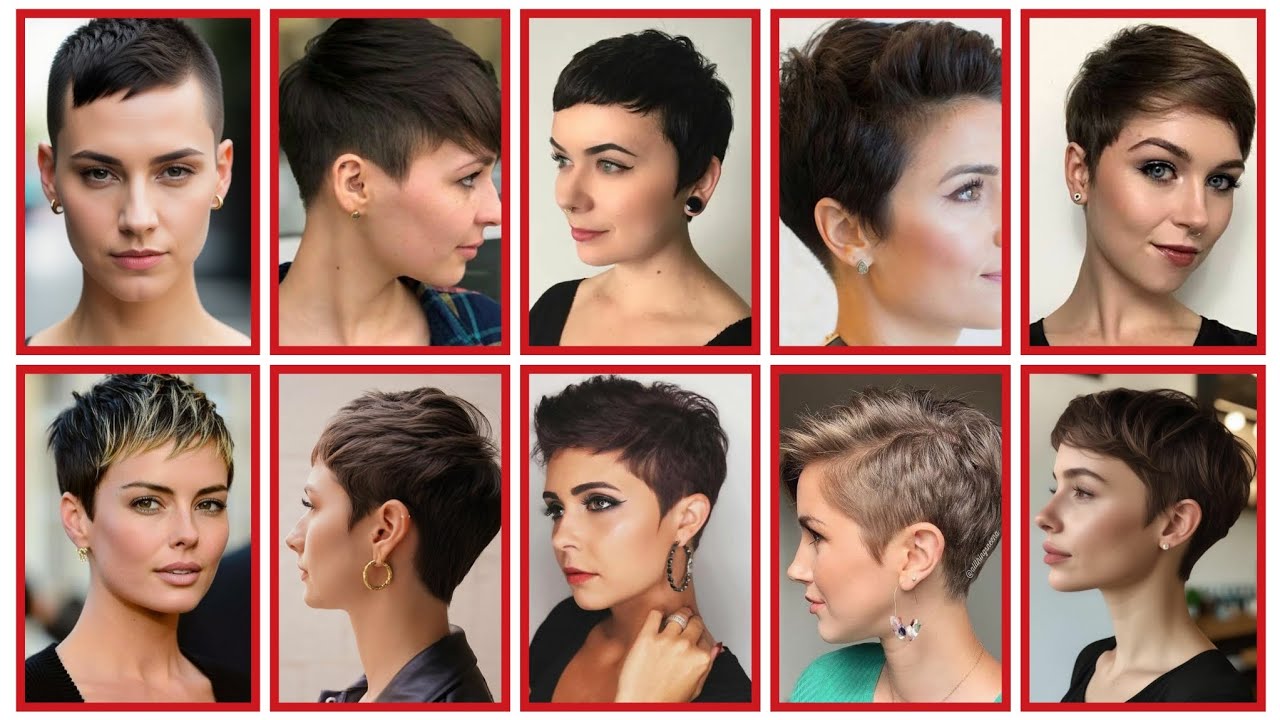 Top 100 trendiest Undercut- bob chic pixie - Pinterest viral video - women over 40 to look shine 💕💗