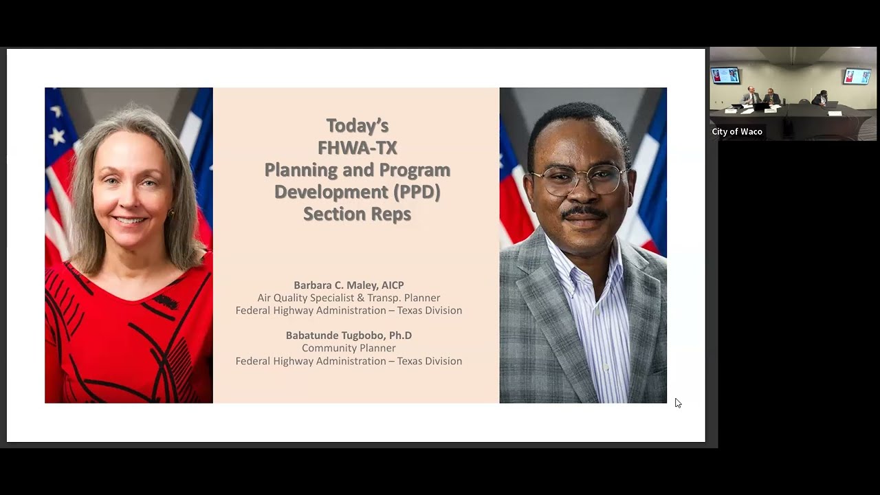 Waco MPO Policy Board Meeting - May 16, 2024