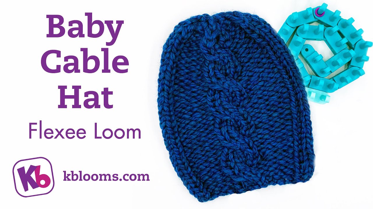 Baby Cable Hat on Flexee Loom